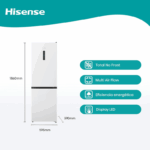 Hisense Frigorífico Combi RB390N4DWD 304L No Frost - Imagen 2