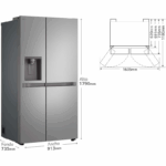 LG Frigorífico Americano GSLC41PYPE 641L No Frost - Imagen 5