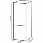 Kromsline Combi Frigorífico No Frost 290L Blanco KC-18-1-DW - Imagen 2