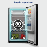 Mini Frigorífico COOL&FREEZE 80 Negro E Origial - Imagen 3