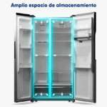Frigorífico Americano COOL AND FREEZE Original Acero Inoxidable SBS 529L - Imagen 3