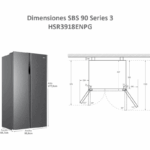 Haier Frigorífico Americano No Frost 528L HSR3918ENPG - Imagen 7