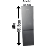 ELECSAN Frigorífico Combi Gris-Inox 151 cm 2 Puertas CO1545W - Imagen 2