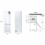 Samsung Frigorífico Combi RB38C600EWW/EF Blanco 390L - Imagen 2