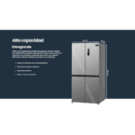 Frigorífico Americano Infiniton AMCB-415CD82XET No Frost 415L Inox - Imagen 2