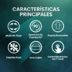 Frigorífico Combi 255L 180cm RB329N4AWE Hisense - Imagen 2