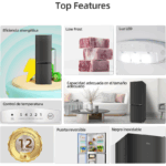 Frigorífico Combi FBM157L42 157L Inox CHiQ - Imagen 9