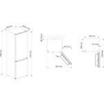 Kromsline Frigorífico Combi Cíclico 269L 178 cm Blanco DF-KC-CI-1800-W - Imagen 2
