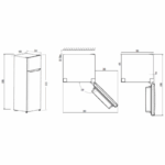 Frigorífico Dos Puertas 202L 41L KF-1655-IX Kromsline - Imagen 2