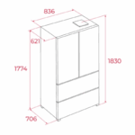 Frigorífico French Door No Frost Teka 510L 1.83m RFD 75850 - Imagen 3