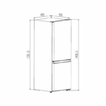 KUBO Frigorífico Combi Blanco Ventilado 175L 143 cm KBC9136 - Imagen 5