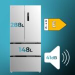 Frigorífico Puerta Francesa Inox 183 x 84 cm 436 L Clasificación E FD 436 Cecotec Bolero CoolMarket - Imagen 2