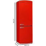 Frigorífico Combi Origin Rojo 294L 190 cm E Cecotec Bolero CoolMarket - Imagen 2