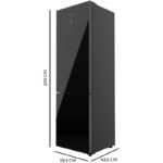 Frigorífico Combinado Cecotec Negro 356 L Clasificación D 200 cm 60 cm 356 - Imagen 2