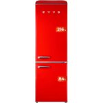 EVVO F55 Frigorífico Combi Rojo 216L 84L Clase E