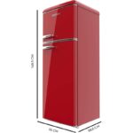 Frigorífico Bolero CoolMarket 215L 2D Rojo E Origin Cecotec - Imagen 2