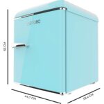 Frigorífico mini Bolero CoolMarket TT 45 45L E Azul Cecotec - Imagen 2