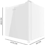 Frigorífico mini Bolero CoolMarket Dual 31 E 31L Blanco Cecotec - Imagen 2