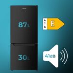 Cecotec Frigorífico Combinado Combi 117 L Negro Clasificación E 117 DF - Imagen 2