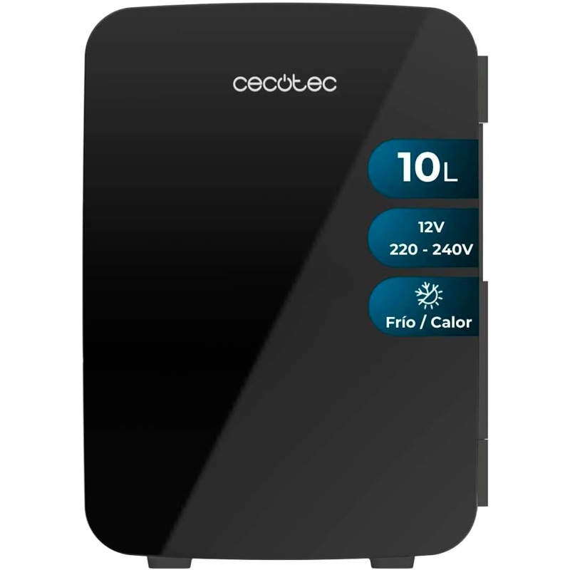 6GtytrpBDo Cecotec Bolero Nevera mini MiniCooling 10L 12V-220V 7-65 °C Negro - Imagen 1