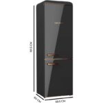 Frigorífico Combi Negro 300L E Cecotec Bolero CoolMarket 300 Origin - Imagen 2