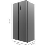 Frigorífico Side by Side Inox oscuro 430 L 84 x 176 cm Clasificación E 430 Cecotec - Imagen 4