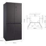 Frigorífico Americano 415L Clase E Inverter 63cm 182cm CCD415NEI4E CHiQ - Imagen 4