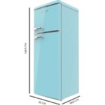 Frigorífico Bolero CoolMarket 215L E Azul 2D Origin Cecotec - Imagen 3