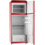 EVVO Frigorífico Rojo Dos Puertas 170L 45L Clase E F45 - Imagen 4