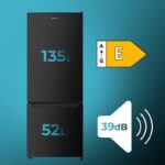 Cecotec Frigorífico Combinado Negro Combi 205 DF 205 L Clasificación E - Imagen 2