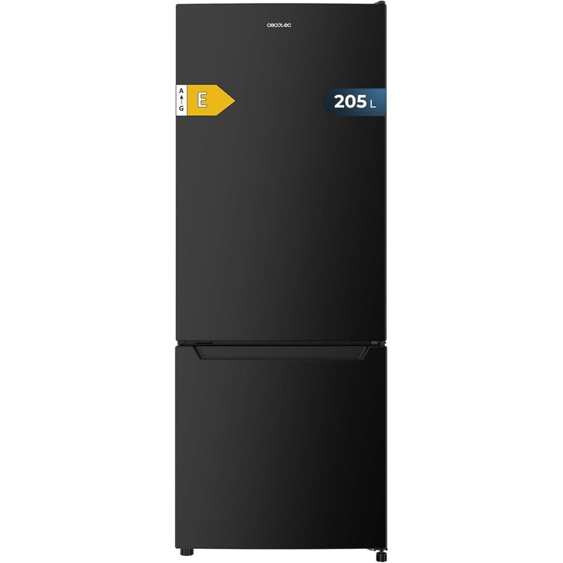 MWQGpLdUVJ Cecotec Frigorífico Combinado Negro Combi 205 DF 205 L Clasificación E - Imagen 1
