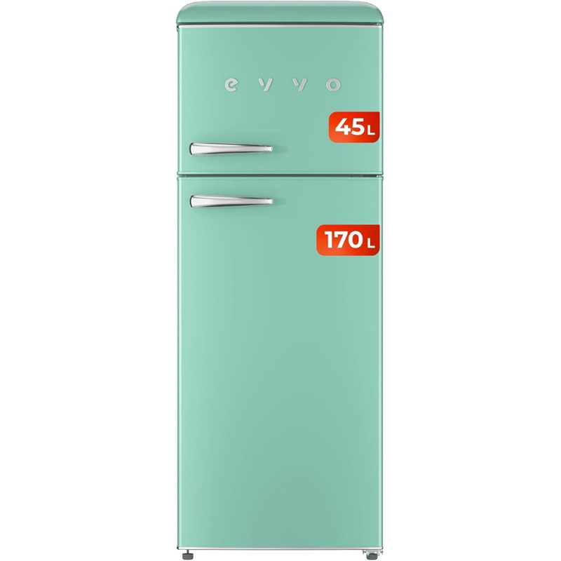 VgAgc7fZjB Frigorífico Dos Puertas Verde 45L 170L Clase E F45 EVVO - Imagen 1