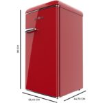 Frigorífico mini Bolero CoolMarket TT Origin 90 90L F Rojo Cecotec - Imagen 4