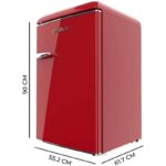 Frigorífico mini Bolero CoolMarket 110 110L E Rojo Origin Cecotec - Imagen 8