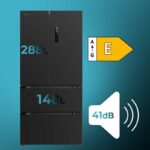 Frigorífico Puerta Francesa CoolMarket FD 436 Dark 183 x 84 cm 436 L Clasificación E Cecotec - Imagen 2