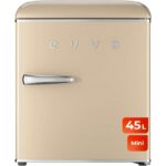 EVVO Nevera mini F20 45L Beige Clase de eficiencia energética F