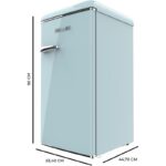 Frigorífico mini Bolero CoolMarket TT Origin 90 Azul 90L Cecotec - Imagen 3