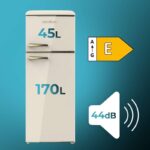 Frigorífico Bolero CoolMarket 2D 215L Beige Origin Cecotec - Imagen 3