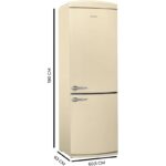 Frigorífico Combi 294L 190 cm Beige Origin Bolero CoolMarket Cecotec - Imagen 5