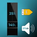 Frigorífico Cecotec Bolero Coolmarket F2D Combi E 400 400L Negro - Imagen 6