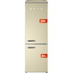 EVVO Frigorífico Combi Beige 216L 84L Clase E F55