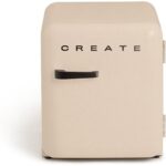 Frigorífico RETRO FRIDGE 50 48 L 39 dB Arena Maneta Negra Clase energética F CREATE