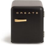 Frigorífico RETRO FRIDGE 50 48 L 39 dB Negro Maneta Madera Clase energética F CREATE