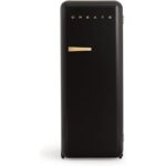 Frigorífico combi RETRO FRIDGE 150 281 L 102 W Clase energética D Negro Maneta Madera CREATE