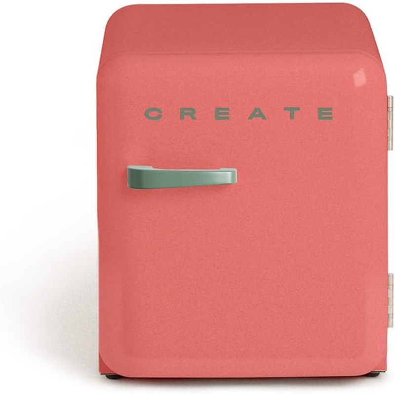 HNzG0s3sxg CREATE RETRO FRIDGE 50 Frigorífico 48 L Clase energética F 39 dB Terracota Maneta Verde Sage - Imagen 1