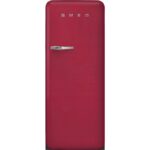 Frigorífico 270 L 35 dB Clase energética D Rojo rubí SMEG FAB28URDRB3