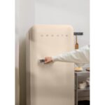 CREATE Frigorífico combi RETRO FRIDGE 150 281 L 102 W Clase energética D Arena Maneta Plata - Imagen 4