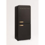 CREATE RETRO FRIDGE COMBI 185 Frigorífico combi 401 L NoFrost Clase energética E Negro Maneta Madera - Imagen 3