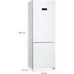 Frigorífico combi KGN493WDA 330 L No Frost 203 cm 70 cm 67 cm Blanco Clase energética D Bosch - Imagen 5