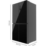 Frigorífico americano Cecotec Bolero CoolMarket 4D 601 601 L Negro NoFrost Clase energética E - Imagen 5